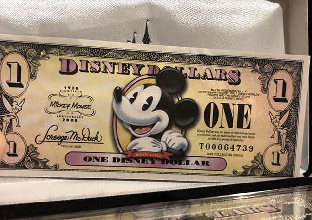 Dólar Disney – el dinero de Disney