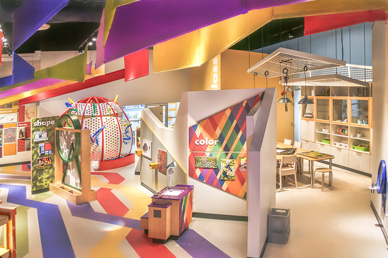 Espacio de color en el Museo de los Niños en Miami