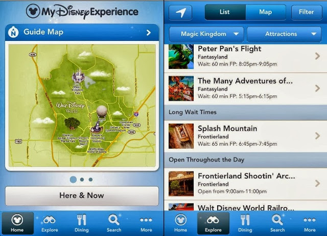 Aplicación Disney Experience