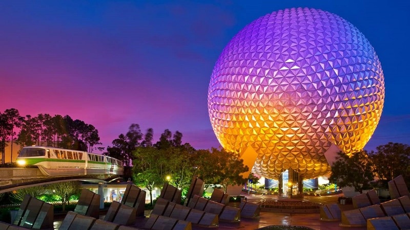 Mapa del Parque Epcot Center de Disney en Orlando