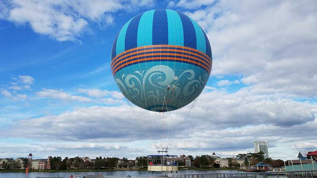 Paseo en globo en Disney Springs en Orlando