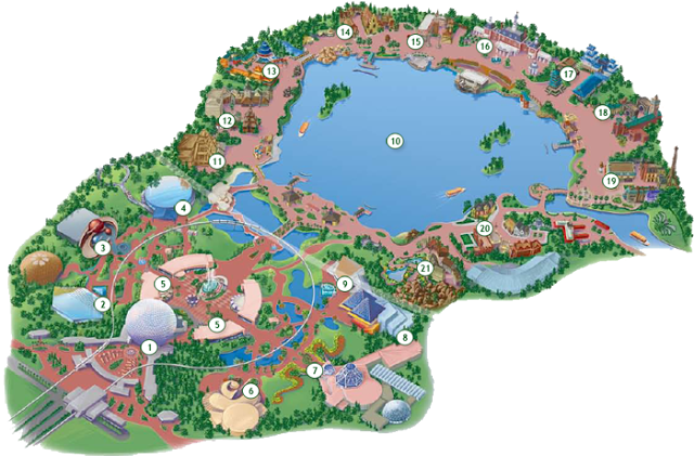 Cómo se divide el parque Epcot en Disney en Orlando