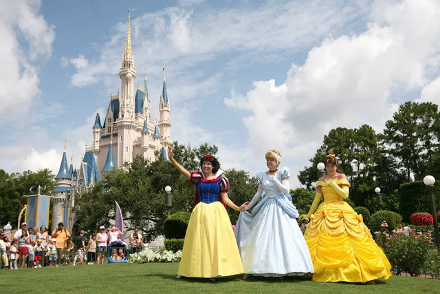 Princesas en Parque Disney Magic Kingdom en Orlando