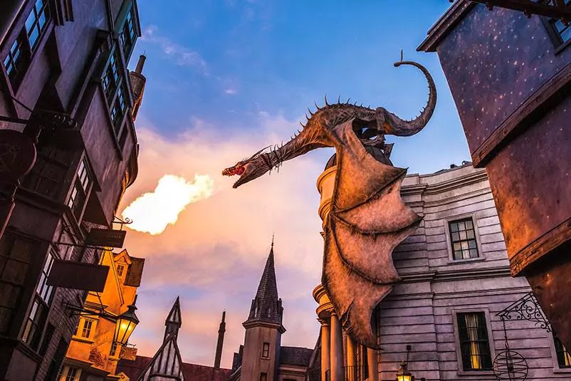 Dragón de Diagon Alley - Harry Potter en Orlando