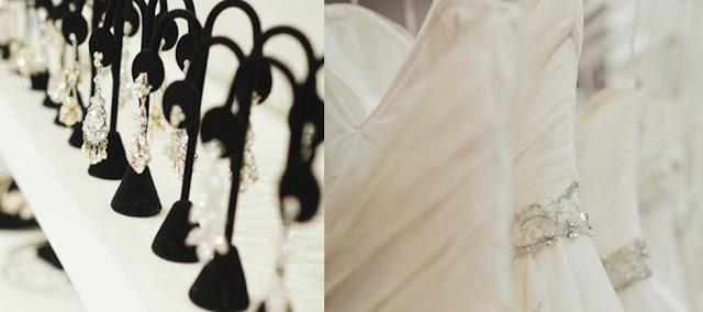 Accesorios y vestidos en Solutions Bridal en Orlando