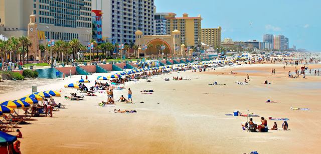 Playa de Daytona Beach en Florida